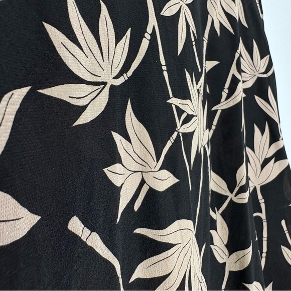 EVAN PICONE Vintage 100% Silk Bamboo Print Long Sleeve Blouse 12 M/L - Picture 5 of 14